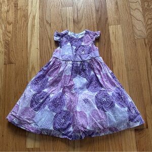 Gymboree Lavender and Violet Floral Dress size 12-18 months